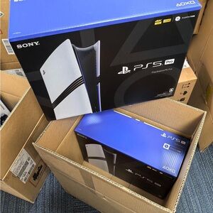 Sony PS5 Pro Console - White and Black